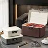 Caja de almacenamiento con protección de contraseña para objetos de valor, caja de almacenamiento de plástico para documentos privados, caja de almacenamiento con cerradura para organización del hogar y del coche