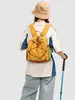 Nova Mochila Outdoor Estilo Montanha 2026 para Mulheres, Mochila com Cordão Color Blocking, Bolsa Leve Dobrável para Viagem e Caminhada