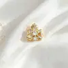 Cobre Banhado a Ouro 18K Zircônia Micro-Incrustado Contas Espaçadoras Multicamadas Acessórios para Pulseira Colar de Joias Artesanais DIY
