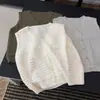 2026 Nuevo Chaleco de Punto sin Mangas con Cuello en V Estilo Coreano Moda Chaleco Superior Versátil Adelgazante Holgado para Mujer Mujer