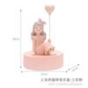 Ins Bubble Girl Rotating Music Box Ornaments Creative Sky City Music Box Presente do Dia dos Namorados Atacado