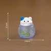 Micro Paisagem Coelho Animal Criativo Copo de Gelo Comida Artificial Brinquedo Acessórios Decorativos DIY Mini Enfeites de Mesa