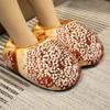 Bolsa de Pan Durian Transfronteriza con Zapatos de Algodón Pantuflas de Maíz para Comida Zapatos Cálidos para el Hogar de Invierno Zapatos Divertidos para Pareja