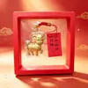 Amuleto de gato de la suerte de dibujos animados en lámina de oro 999 puro, una pequeña figura de dios de la fortuna, para cadenas de teléfono, llaveros y decoraciones de bolsas, perfecto como regalo promocional