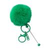 Nuevo Llavero de Bola de Cuentas DIY Llavero de Peluche Colgante Colgante Corazón de Niña Llavero Peludo