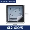 Amperímetro 6L2 50/100/ 6L2-V Frecuencia Potencia CA Indicador Voltímetro Cabeza 450V500V