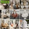 Busto de mármol, escultura de figura occidental, decoración de sala de estar, estilo europeo, mármol blanco, bloque de color, piedra tallada, estatua de cabeza