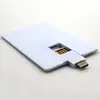 Pen drive USB tipo cartão de dupla utilização Tipo-C para celulares e computadores, 16GB, design impresso em cores frente e verso, unidade USB de negócios de grande capacidade