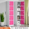 Casillero de una puerta de colores con cerradura, Gabinete de metal, Casillero para empleados, Gabinete de almacenamiento, Casillero para vestidores de baño, Gabinete de almacenamiento de bolsas de múltiples puertas