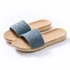 Pantuflas de Lino Mejoradas al por Mayor para Primavera, Otoño e Invierno, Pantuflas de Verano con Suela Gruesa para Hombres y Mujeres, Adecuadas para el Hogar y Uso en Interiores