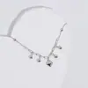 Tobillera de Cadena Fina con Colgante de Corazón y Eslabones Tipo Clip de Papel, Nuevo Producto Transfronterizo de Amazon, Joyería de Moda, Regalo para Mujeres