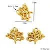 Acero Inoxidable Chapado al Vacío Oro 18K Colgante de Cruz Colgante Árbol de la Vida Pendientes DIY Collar Accesorios de Joyería