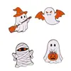 Insignia Metálica de Halloween Broche Personalizado de Fantasma de Dibujos Animados Calabaza Mercancía de Festival Insignias Personalizadas Culturales y Creativas de Anime