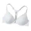 Sujetador push-up estilo T-back con cierre frontal Zeriluna, suave y cómodo de llevar, encaje elegante, disponible en varios colores