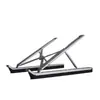 Soporte para Laptop Computadora Portátil Plegable de Aleación de Aluminio Soporte Luminoso RGB Base de Expansión Soporte de Refrigeración