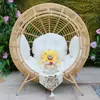Ocio al aire libre balcón Nido de pájaro sofá mesa y silla pequeños Decoración de lugar escénico B&B ratán ratán silla sofá cama de ratán individual doble