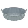 Nuevo Producto Transfronterizo Creativo Redondo Freidora de Aire Molde de Silicona para Hornear Cocina Hogar Almacenamiento Plegable Molde para Hornear Engrosado