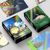 En stock Tarjeta Flash Láser Totoro En Caja 30 Tarjetas Pequeñas Tarjetas LOMO Animación Colección de Artículos de Alrededor Tarjetas de Fotos
