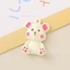Lindo oso carita sonriente estrella de cinco puntas lazo aleación pintura en aerosol gota de aceite pequeño colgante diy hecho a mano aretes accesorios para pulsera