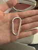 No. Mosquetón de aleación de aluminio con forma de D, hebilla colgante para escalada en roca al aire libre, hebilla de seguridad, gancho de resorte, gancho para mochila y equipaje.