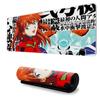 Alfombrilla de ratón Neon Genesis Evangelion Anime Borde bloqueado Extra grande Pad para teclado Gaming E-Sports Pad para escritorio de computadora