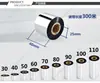 Banda de ancho completo de resina y carbono 30-110 impermeable resistente a los arañazos etiqueta PET cinta de papel plateado mate papel sintético cinta de código de barras PVC