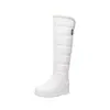 Botas de Piel de Felpa Gruesa de Invierno, Botas Altas Interiores, Moda de Talla Grande para Mujer de Comercio Exterior, Botas de Nieve Nuevas de Comercio Exterior Transfronterizo, Botas para Mujer