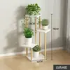 Estantería simple de pie para balcón en interiores, soporte de plantas de múltiples niveles para plantas verdes y suculentas, estante de macetas de flor de lujo ligero