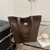 Bolso de moda sencillo y de gran capacidad, nuevo bolso de hombro para mujer, bolso de mano informal, portátil y de alta gama, 2025