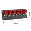 Interruptor de Palanca Metálico Giratorio de 6 Posiciones 12V24V RV Coche de Carreras Modificado Controlador de Potencia de Balancín 20A