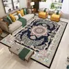 Tapete de Luxo Leve Estilo Americano Estilo Étnico Sala de Estar Tapete de Cabeceira Retro Persa Almofada para Sofá de Mesa de Café Casa de Hóspedes Tapete de Quarto