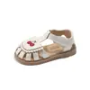 Zapatos de Verano para Niños con Suelas Suaves, Lindos y Versátiles, Sandalias Nuevas para Niñas, Zapatos de Playa Transpirables para Niños, Zapatos Pequeños Calados para Niños con Puntera Cerrada