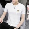 Camiseta de Manga Corta para Jóvenes de Modal Seda de Hielo Verano Nueva Secado Rápido Sensación de Alta Gama Productos Genuinos Camiseta Top para Hombre