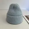 Gorro de Punto de Pelo de Conejo Angora de Alta Densidad para Mujer, Gorro de Lana Ruso Engrosado para Invierno que Protege las Orejas