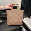 Bolsa de Tecido Jacquard Geométrico Estilo Étnico Grande Capacidade Nova de Verão 2026 Bolsa Tote Bolsa de Mão Bolsa de Mão Feminina para o Dia a Dia