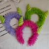 Diadema de muñeca fea divertida, linda niña, pasador de corazón, diadema, pinza para el cabello, felpa, otoño e invierno, accesorios para el cabello, pinza para el cabello, coletero