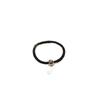 Anillo de Plata de Ley 925 de 4 mm con Cuentas de Plata Hilo Rojo/Hilo Negro Anillo Sentido Avanzado Estilo Frío Simple Estilo Artístico Accesorios para Pulsera