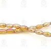 Cuentas Largas de Arroz Transparentes Facetadas Brillantes K9 de 6 mm de Gama Alta, Cuentas de Oliva, Cuentas de Vidrio de Cristal de Tambor de Cintura, Accesorios para Joyería con Cuentas