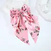 Horquilla de Lazo de Cinta Larga Floral Transfronteriza Estilo Francés Súper Hada Corazón de Niña Parte Posterior de la Cabeza Accesorios para el Cabello con Lazo Floral