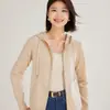 Nuevo Estilo Cárdigan con Capucha Suelto Tejido Suéter Abrigo Cárdigan Tejido de Cachemira Moda Otoño e Invierno Elegante Top para Mujer