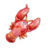 Decoración Animales Marinos Delfín Pulpo Cola de Pez Globos de Papel de Aluminio Decoración Temática Oceánica para Niños Globos Marinos