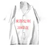 Camisa Casual de Manga Curta com Gola Nova para Homem Amazon Transfronteiriça Camisa com Estampa 3D de Halloween Tops Masculinos e Femininos