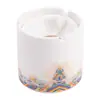 Cenicero de Porcelana de Jade Blanco Moda Creativo Estilo Chino Hogar Personalizado Sala de Estar Tendencia China con Fuga Anti-Ceniza Volante