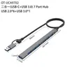 Para notebook computador expansor dock tipo-c expansor HUB hub usb3.0 estação de acoplamento cinco em um