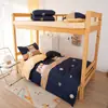 Atacado do Fabricante Roupa de Cama Individual para Dormitório de Estudante Capa de Edredom Conjunto Completo Conjunto de Seis Peças Escovado Não Algodão