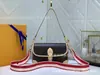 Bolsa Feminina Flor Antiga Bolsa Saco da Fortuna Bolsa Bagel Bolsa de Ombro Vintage Bolsa de Mão Tamanho Pequeno Portátil para Meia-Idade Transversal Bolsa Feminina Tendência