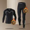 Mallas de Invierno para Hombre, Alta Elasticidad para Entrenamiento, Forradas de Felpa, Cálidas, Ajustadas, Pantalones de Yoga Tiburón, Secado Rápido para Deportes y Running en Otoño e Invierno