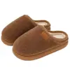 Chinelos de Algodão para Casa Interna para Mulheres Inverno Casais Casa Pelúcia Quente Antiderrapante Chinelos Peludos de Inverno Masculino Inverno Masculino