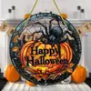 Decoración Halloween Araña Calabaza Calavera Fantasma Acrílico Transfronteriza 20cm Colgante Porche Exterior Patio