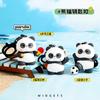 Original Genuino Serie Sports Panda Llavero Muñeco Pareja Lindo Colgante Mochila Dibujos Animados Pequeño Regalo Venta al por Mayor